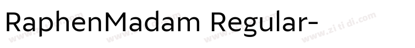 RaphenMadam Regular字体转换
